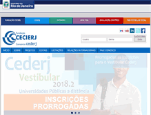 Tablet Screenshot of cederj.edu.br